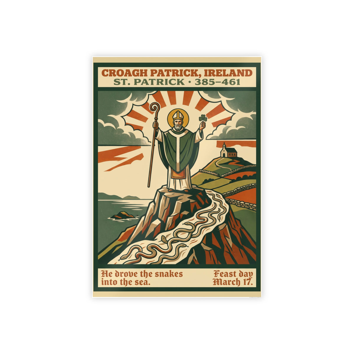 St. Patrick Ireland Gloss Poster