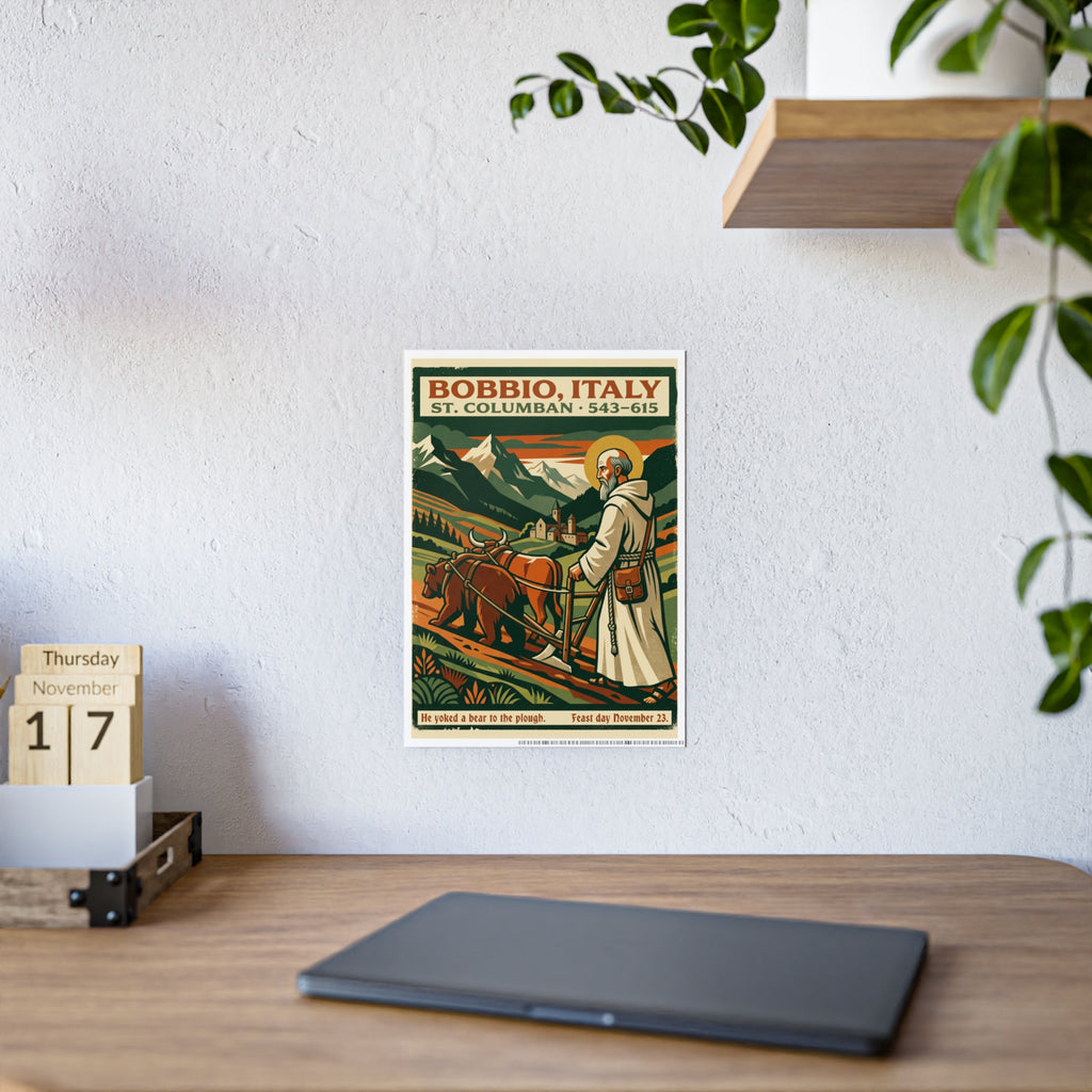 St. Columban Bobbio, Italy Gloss Poster