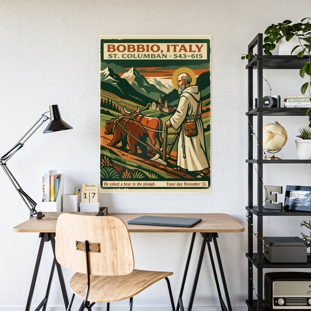 St. Columban Bobbio, Italy Gloss Poster