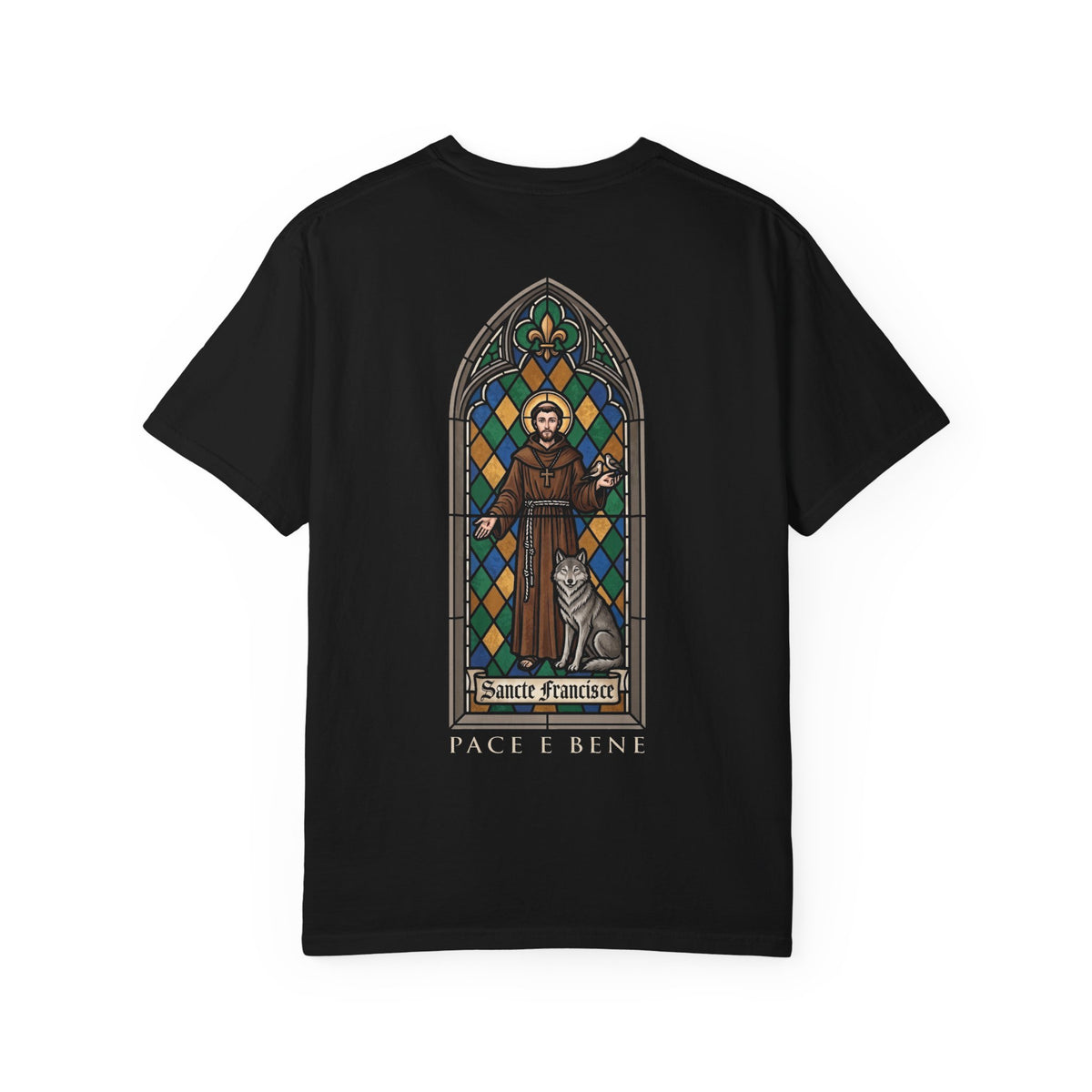 St. Francis of Assisi Premium Stained Glass Tee | LUMEN