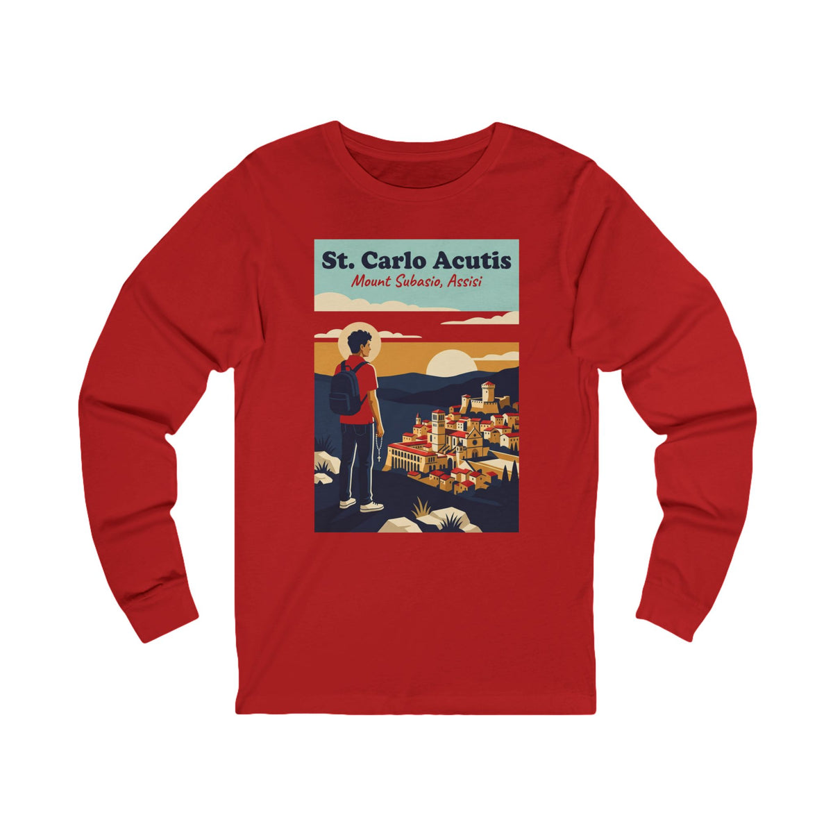 St. Carlo Acutis Vintage Italy Long Sleeve T-Shirt
