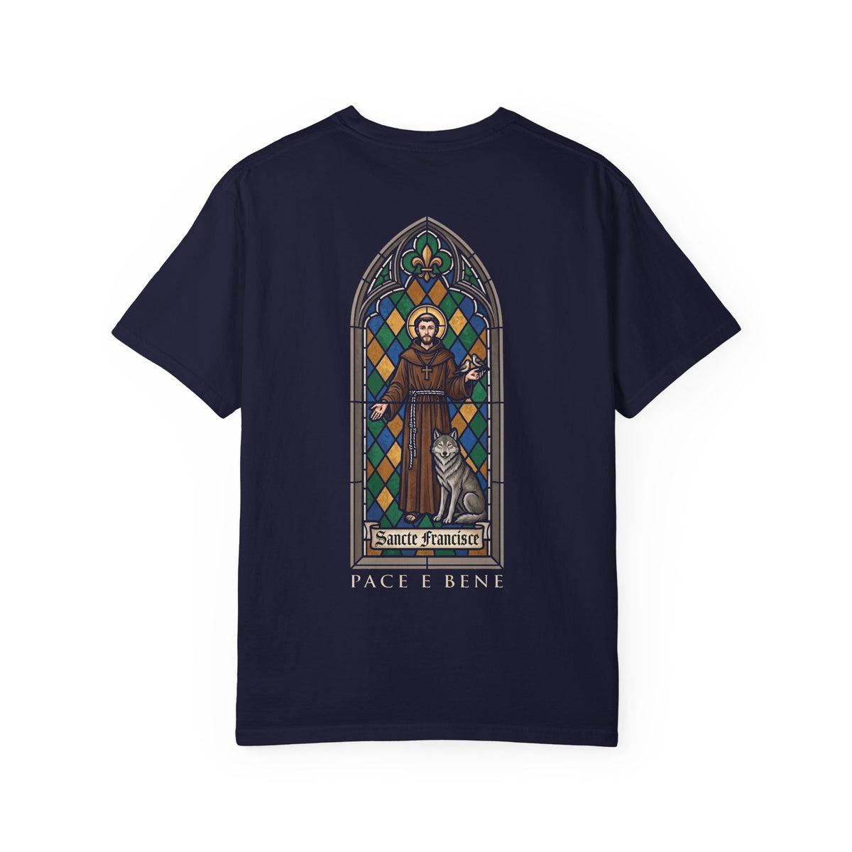 St. Francis of Assisi Premium Stained Glass Tee | LUMEN
