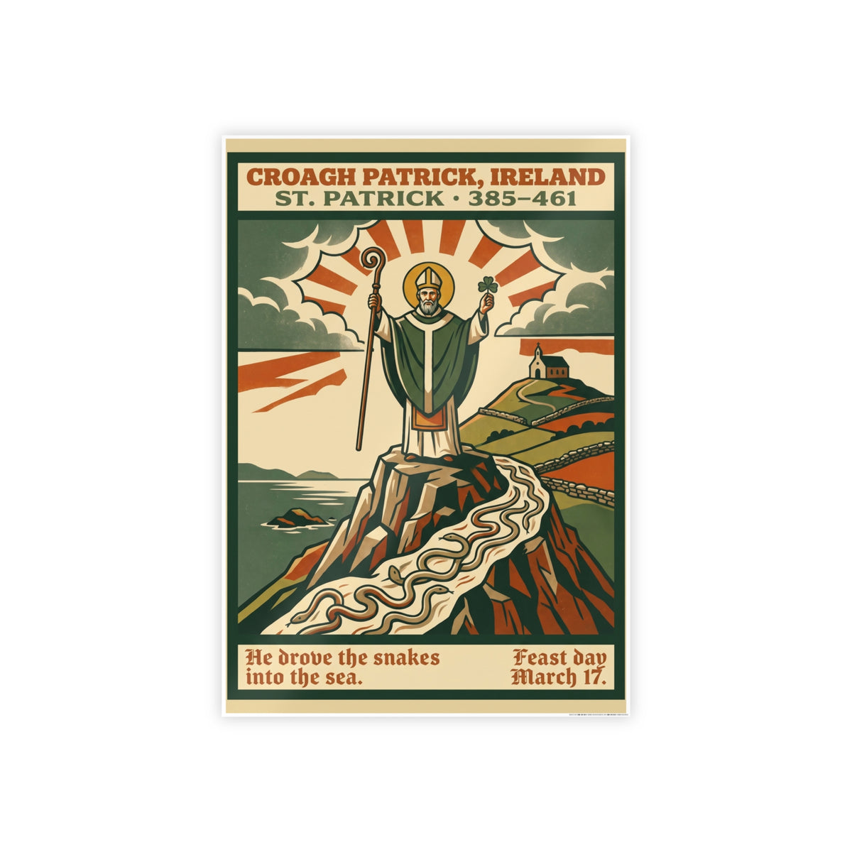 St. Patrick Ireland Gloss Poster